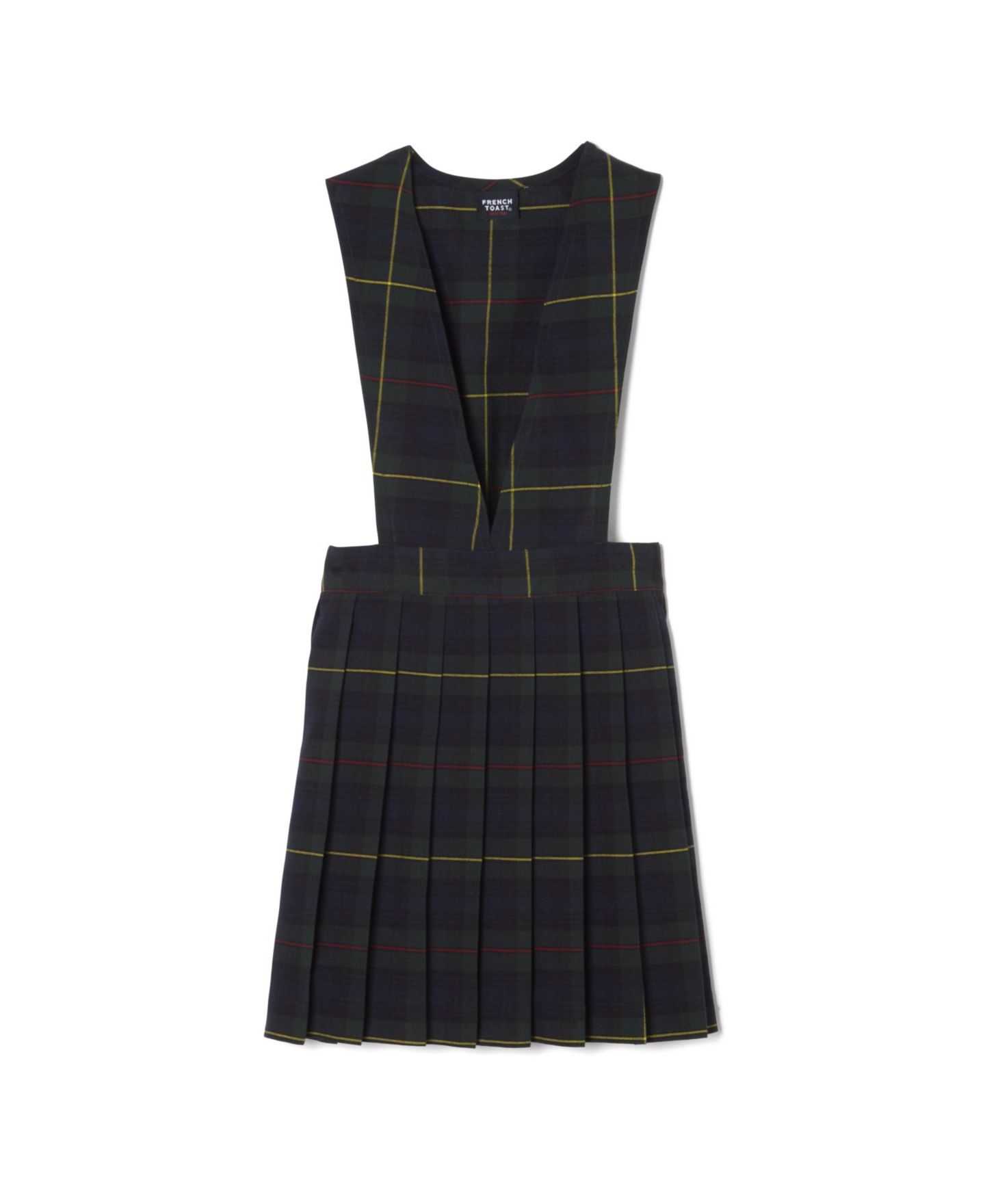 Свитер French Toast V-Neck Pleated Plaid Jumper для девочек, цвет: Синий клетчатый — фото 5