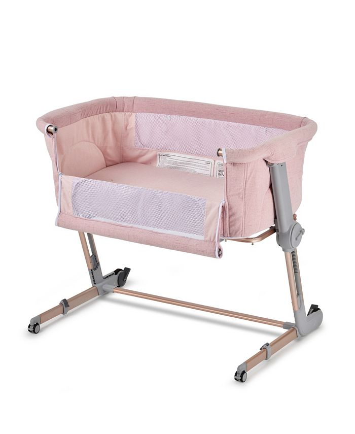 Unilove Pink Hugme Plus Bedside Sleeper Bassinet Includes Mattress