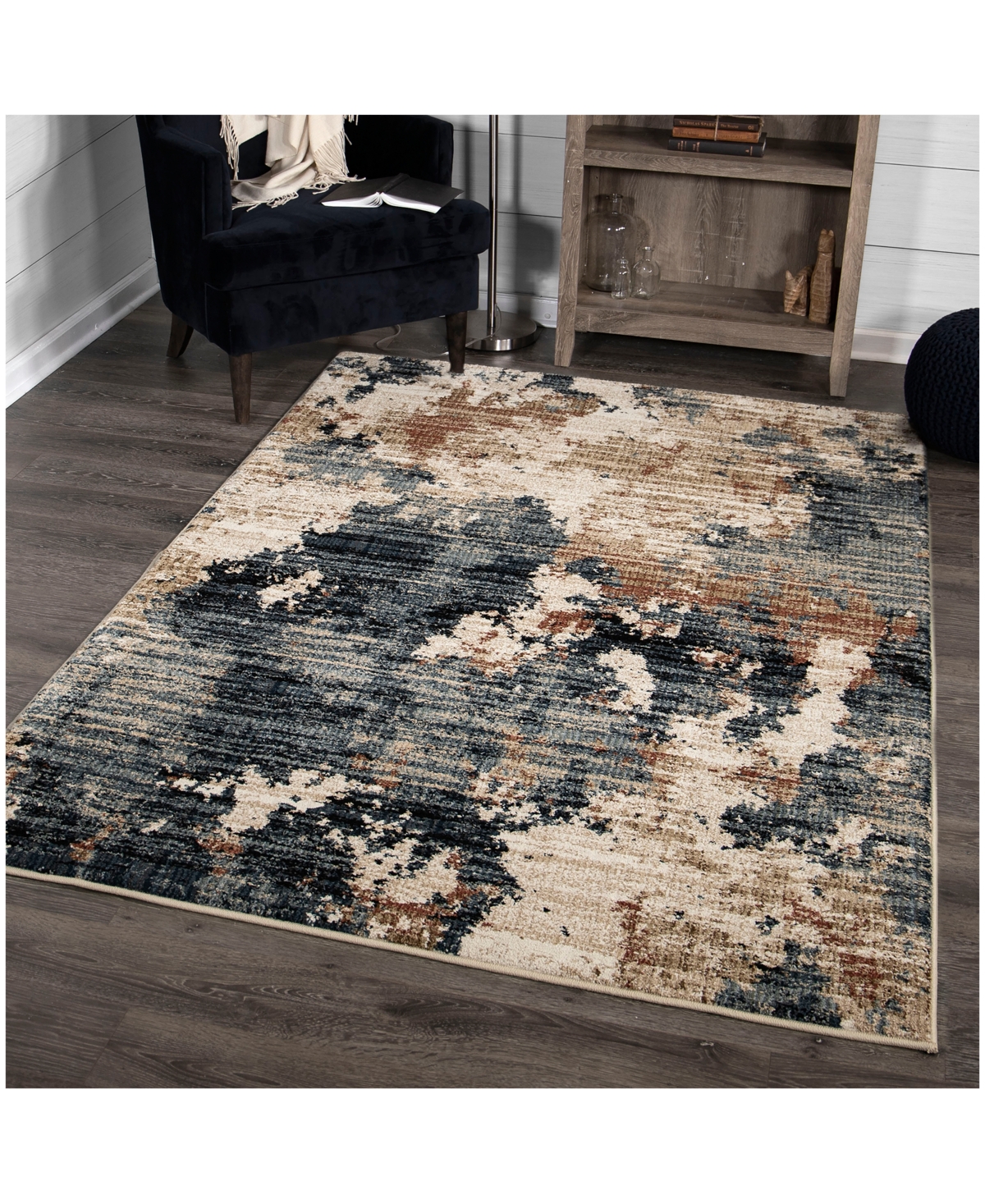 Orian Adagio High PlainsArea Rug - Blue
