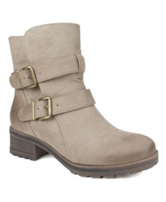 white mountain ankle boots