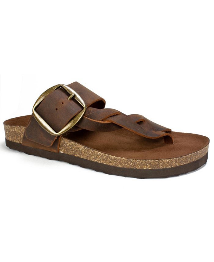 White Mountain Harvey Footbed Sandals - Macy's