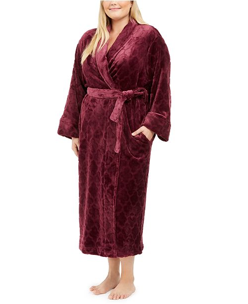 Charter Club Plus Size Long Plush Robe Created For Macy S