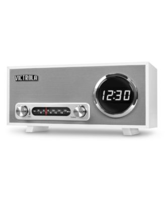 Victrola - Bluetooth Digital Clock Stereo with FM Radio and USB Charging
