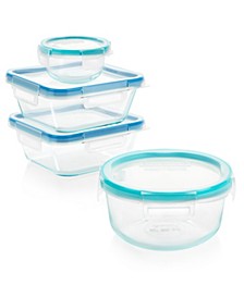 Total Solution 8-Pc. Glass Storage Container Set 