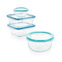 Snapware Total Solution 8-Piece Glass Storage Container Set