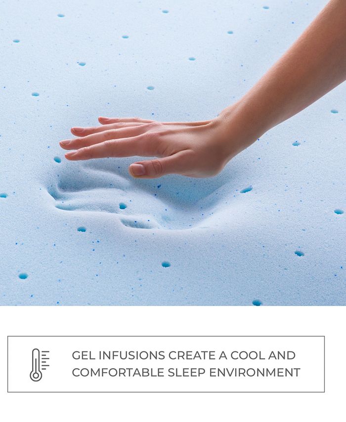 Brookside 2.5" Gel Infused Memory Foam Mattress Topper, Twin XL Macy's