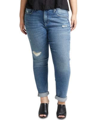 macys plus size boyfriend jeans