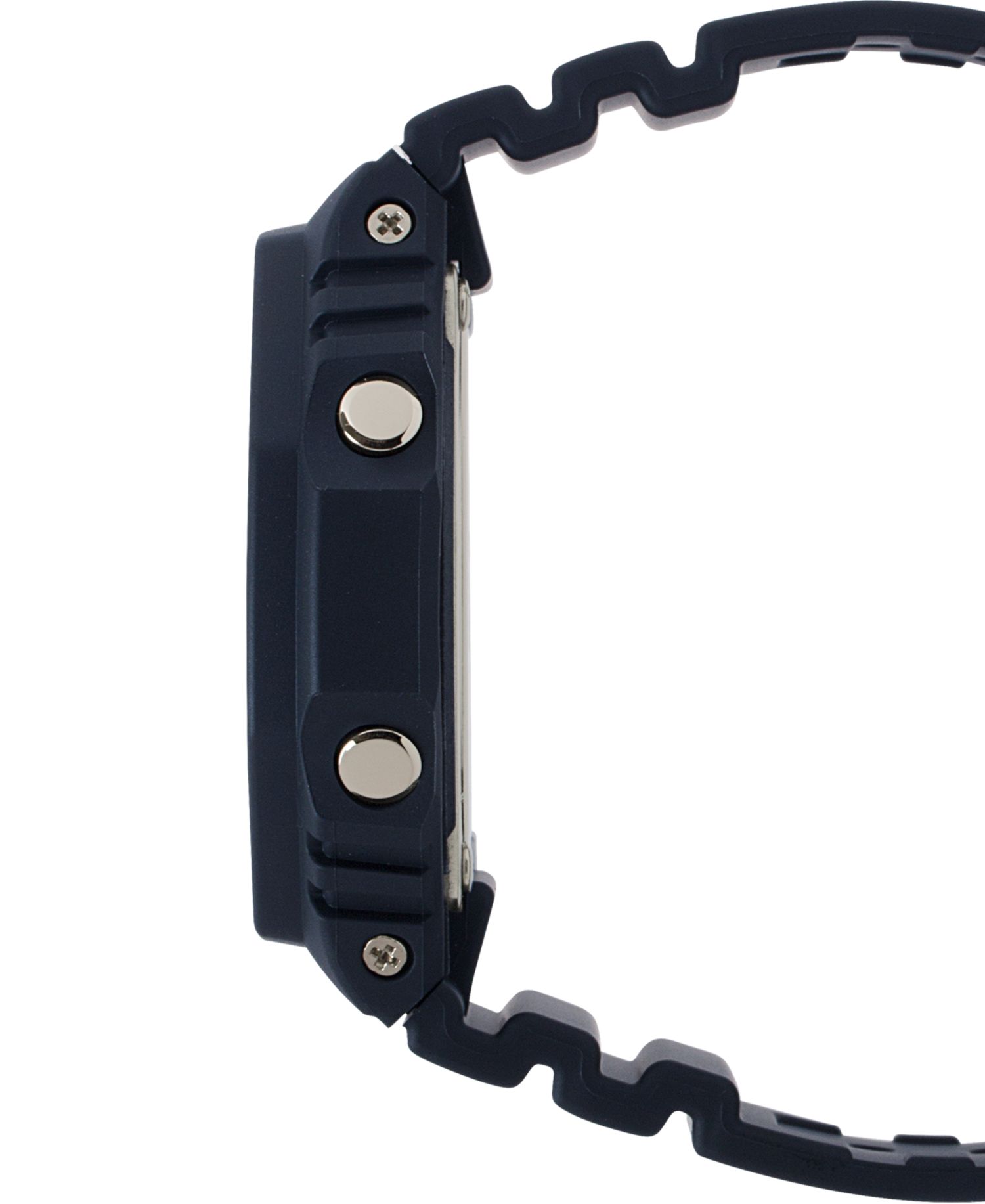 Men's Analog-Digital Black Resin Strap Watch 45.4mm