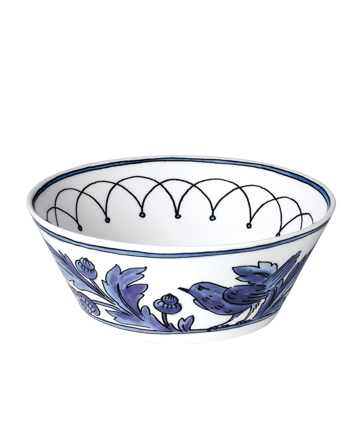 Twig New York Blue Bird Cereal Soup Bowl In Multi