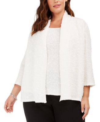 plus size sequin jacket