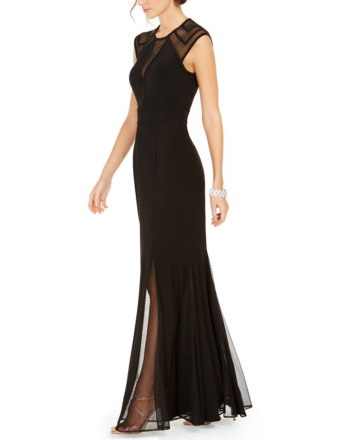 Nightway Geometric Illusion Gown & Reviews - Dresses - Women - Macy's