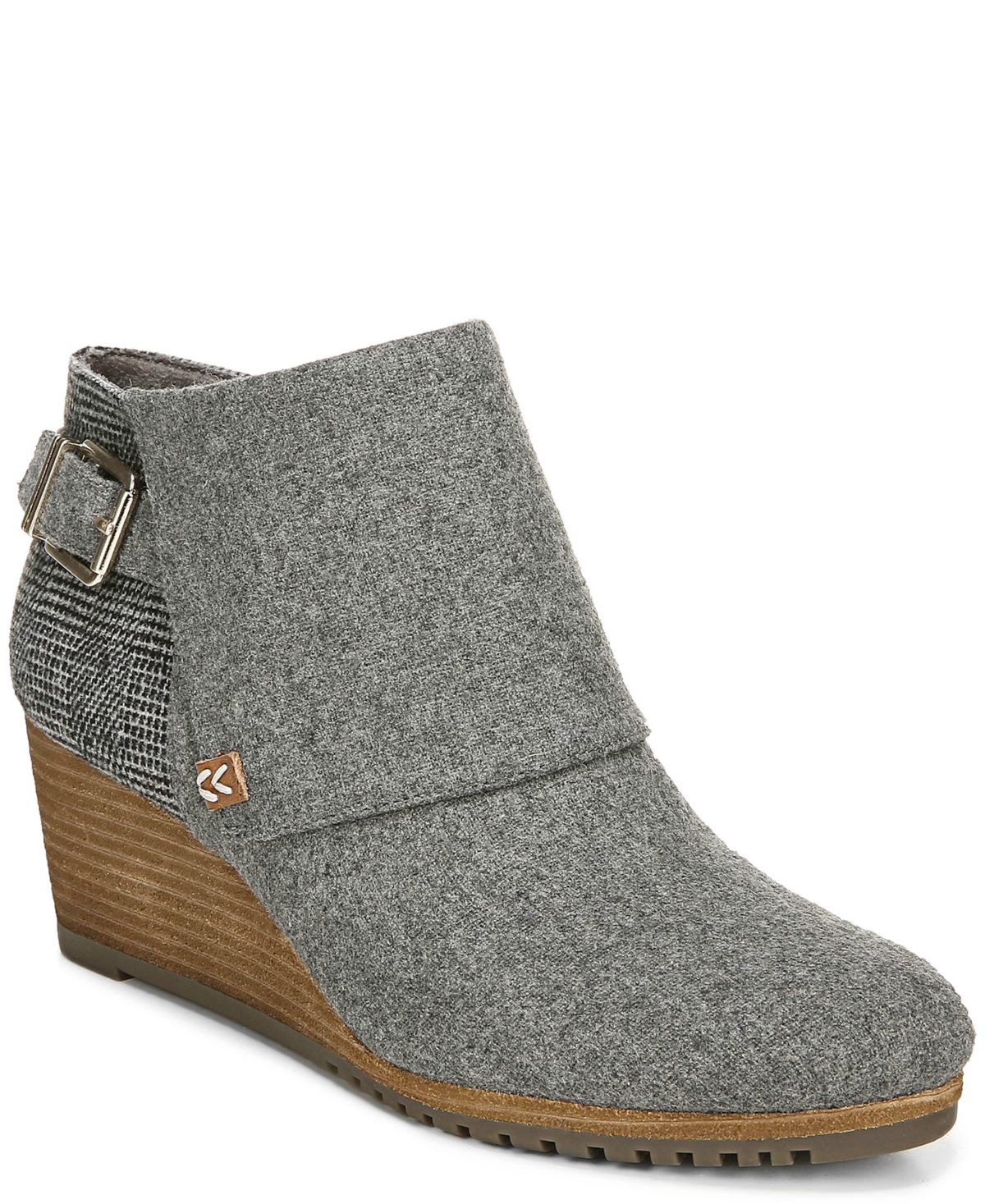 Women's Create Wedge Booties - Grey Flannel Fabric