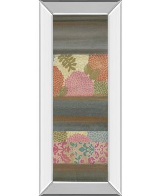 Pretty in Pink IV by Willie Green-Aldridge Mirror Framed Print Wall Art - 18" x 42"