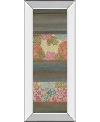 Pretty in Pink III by Willie Green-Aldridge Mirror Framed Print Wall Art - 18" x 42"