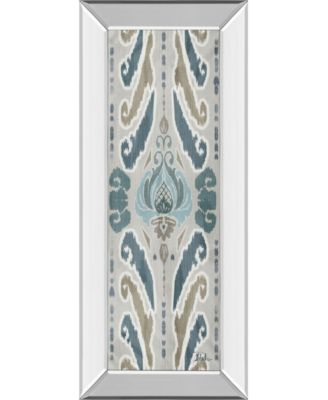 A Touch of Flourish I by Patricia Pinto Mirror Framed Print Wall Art - 18" x 42"