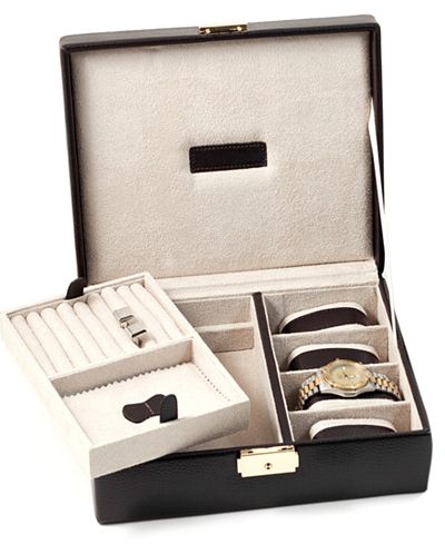 Bey-Berk Leather Valet Box