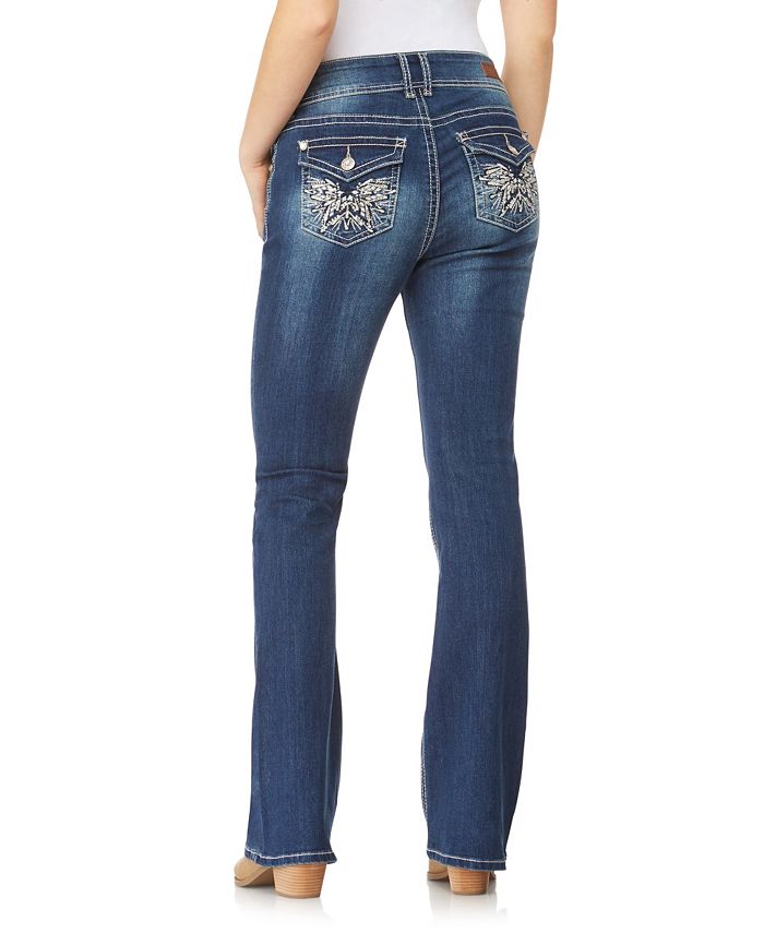 WallFlower Luscious Curvy Bootcut With Bling Back Pocket Jeans Macy's