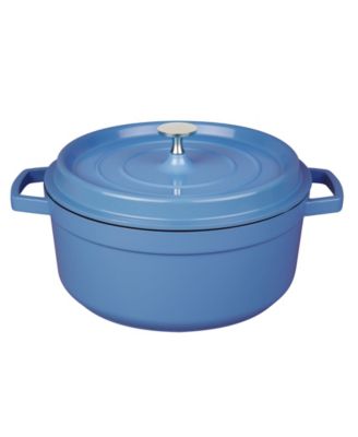 MasterPan - 4QT Non-Stick Cast Aluminum Dutch Oven, 9", Blue
