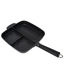 Non-Stick 3 Section Meal Skillet, 11"