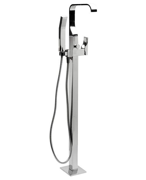 Alfi Brand Polished Chrome Single Lever Floor Mounted Tub Filler
