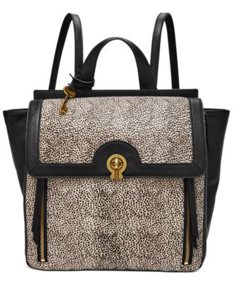 fossil leopard print bag