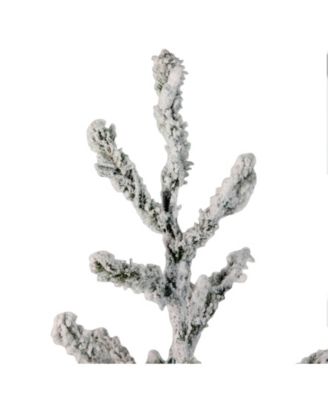 36" Flocked Alpine Coral Artificial Christmas Tree - Unlit
