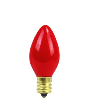 Northlight Pack Of 25 Incandescent C7 Red Christmas Replacement Bulbs
