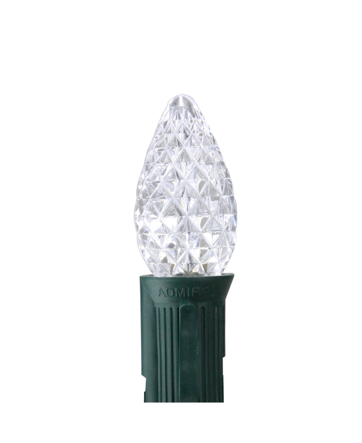 Northlight Pack of 25 Faceted Led C7 PureChristmas Replacement Bulbs - White