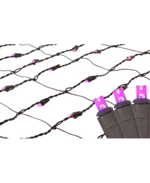 Northlight 2' X 8' Purple Led Tree Trunk Wrap Christmas Net Lights In Pink
