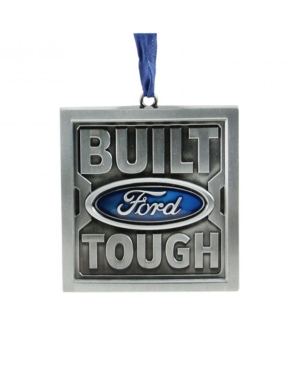 Northlight 3" Officially Licensed Built Ford Tough Brushed Nickel Plated Christmas Tree Ornament In Silver