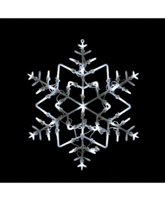 16" LED Lighted Snowflake Christmas Window Silhouette Decoration