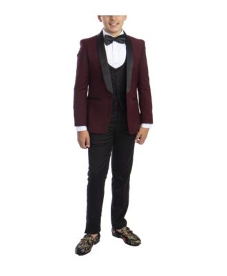 Big Boy's 5-Piece Slim Fit Shawl Tuxedo Set