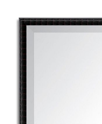Reveal Frame & Décor - Black Bamboo Beveled Wall Mirror