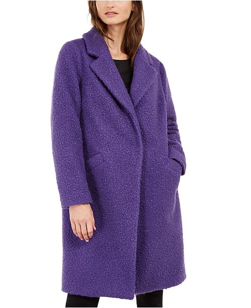 Alfani Textured Boucle Coat, Created For Macy's & Reviews - Jackets ...
