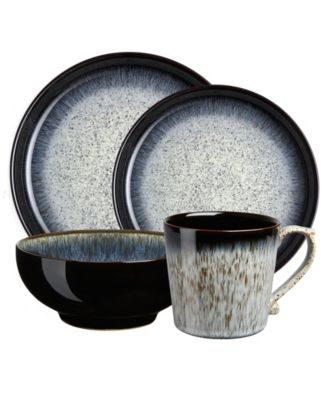 Denby Halo 16-PC Coupe Dinnerware Set, Service For 4 - Macy's