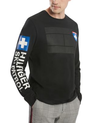 Tommy Hilfiger - Men's Back Country Ski Patrol Logo Long Sleeve T-Shirt