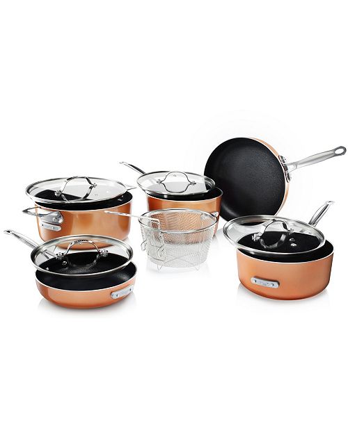 Gotham Steel Stack Master 10 Pc Cookware Set Reviews Cookware Sets Macy S