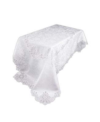 Xia Home Fashions Antebella Lace Embroidered Cutwork Tablecloth, 72