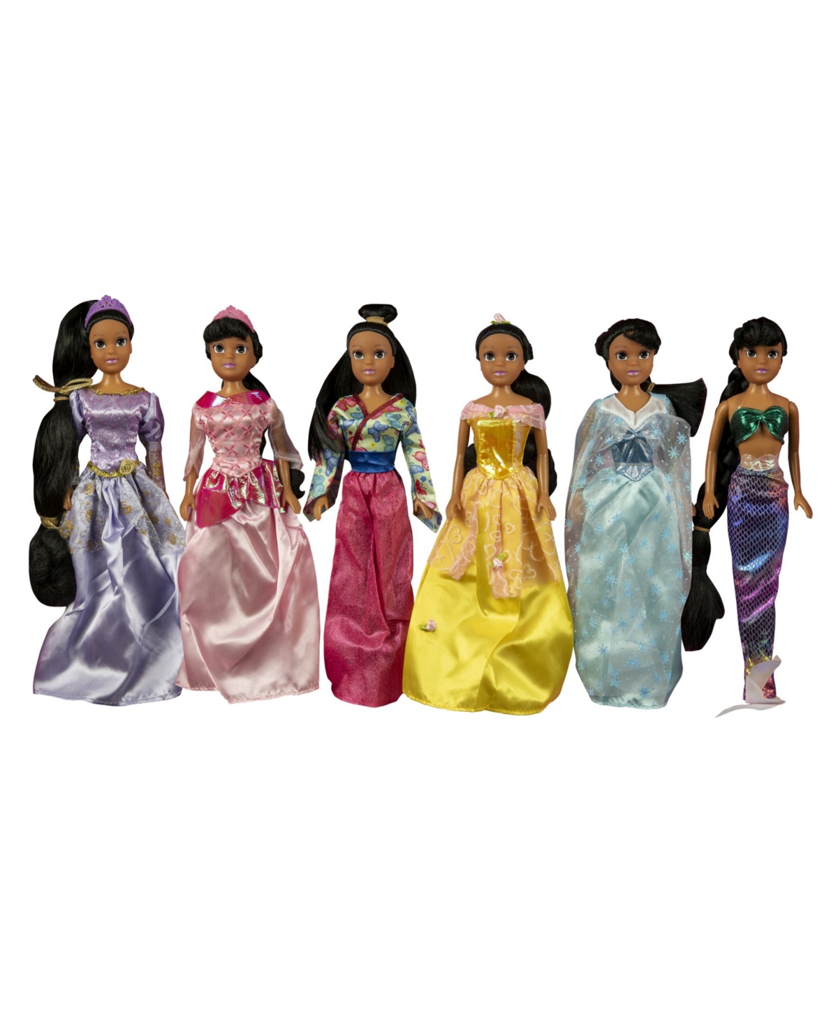 Playtime Toys Kids' Smart Talent 11.5" African American Princess Dolls Gift Set In Multi