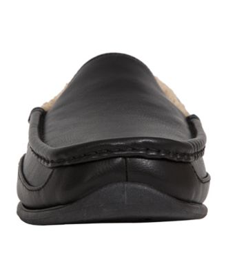 Slipperooz Men's Spun Indoor Outdoor S.U.P.R.O. Sock Cozy Moccasin Slipper