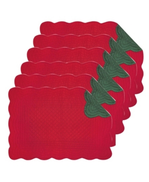 C & F Home Placemat, Set Of 6 In Red