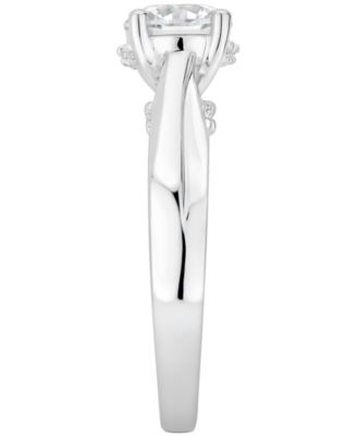 GIA Certified Diamond Solitaire Engagement Ring (1-1/2 ct. t.w.) in 14k White Gold