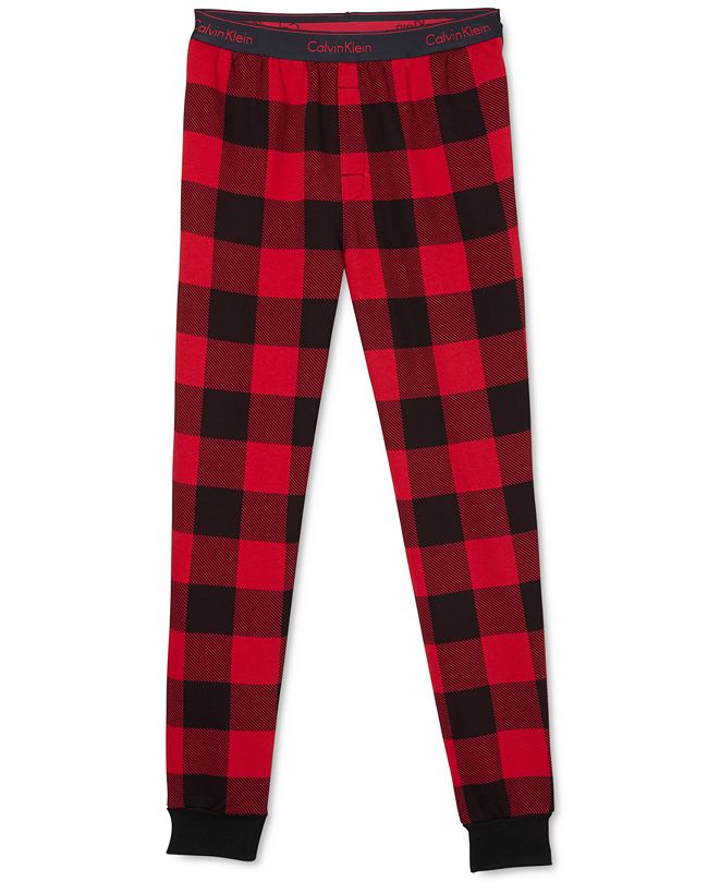 buffalo plaid joggers mens