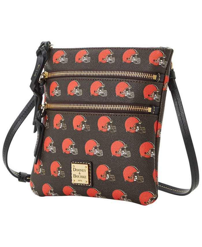Dooney & Bourke Cleveland Browns Saffiano Triple Zip Crossbody Macy's