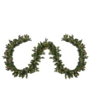 Northlight 9' Pre-Lit Savannah Spruce Artificial Christmas Garland - Clear Lights