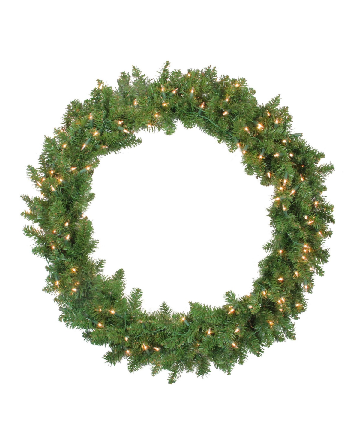Northlight Pre-Lit Northern Pine Artificial Christmas Wreath - 36-Inch Clear Lights
