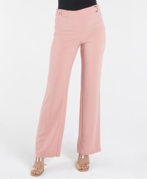 image of nanette Nanette Lepore Fly Front Wide Leg Trouser with O-Ring Details