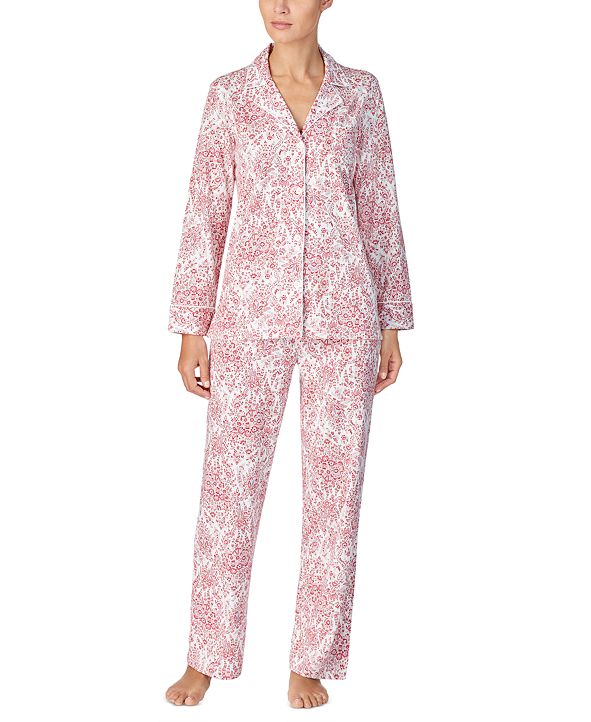 Lauren Ralph Lauren Petite Cotton Knit Shirt & Pants ...