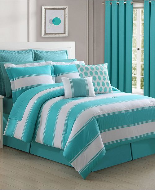 Fiesta Cabana Stripe 4 Piece Full Comforter Set Reviews Bed In