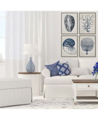 Paragon Coastal Framed Wall Art Set of 4, 26" x 20"